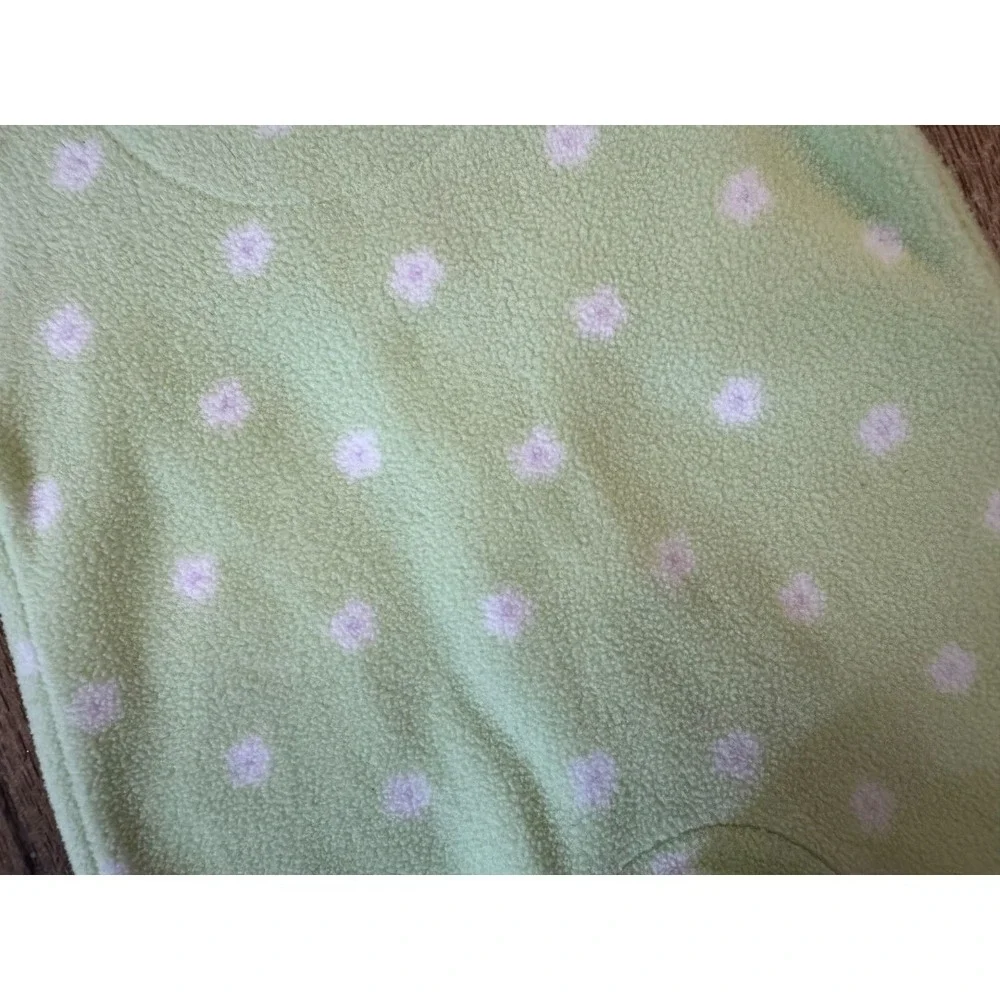 Vintage‎ Carters Baby Sleeper Girl Preemie Outfit Fleece I Love Mommy Pleats Y2K